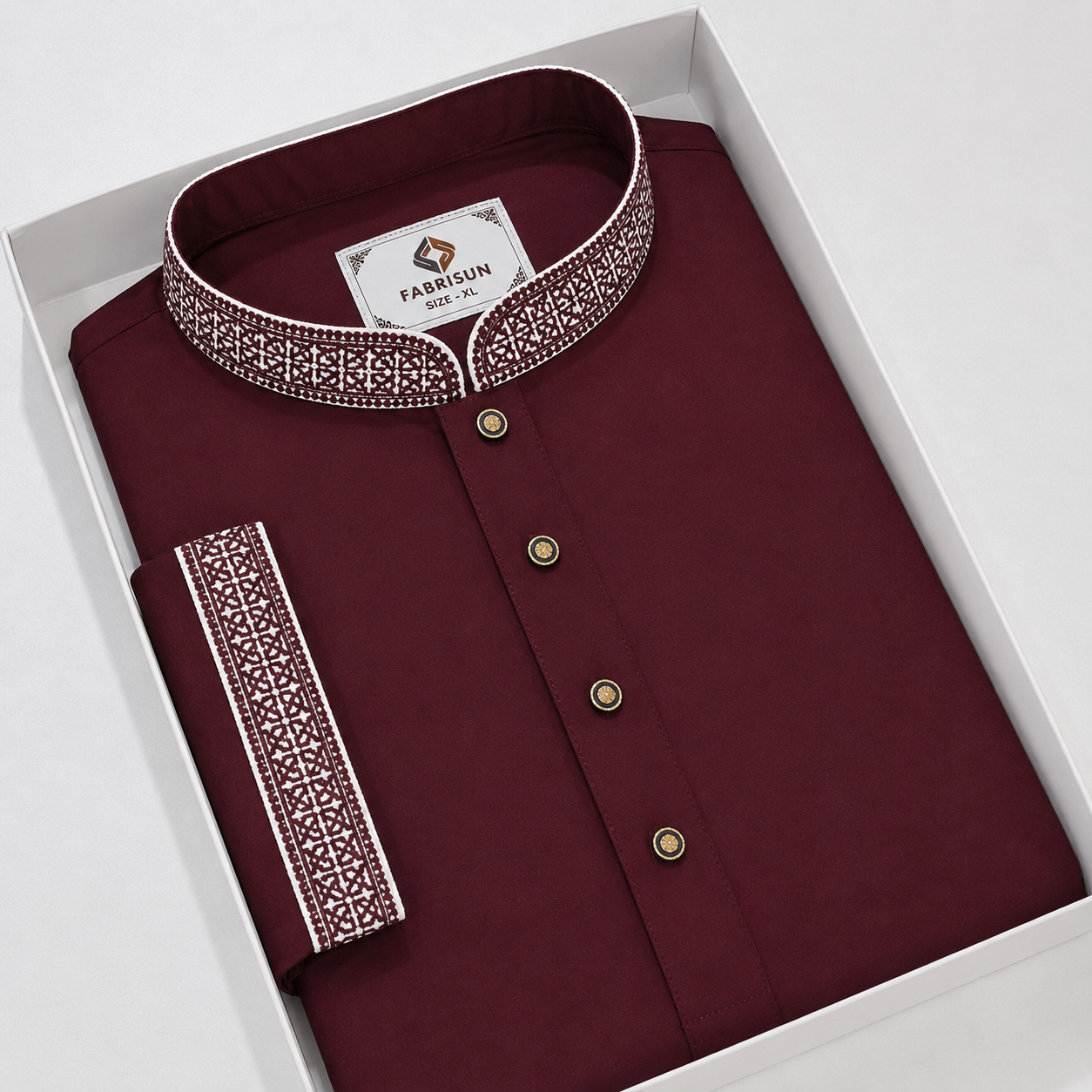 F- 2 Light Maroon Panjabi - Image 1