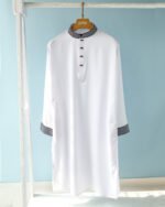 Elegant White Panjabi - Image 3